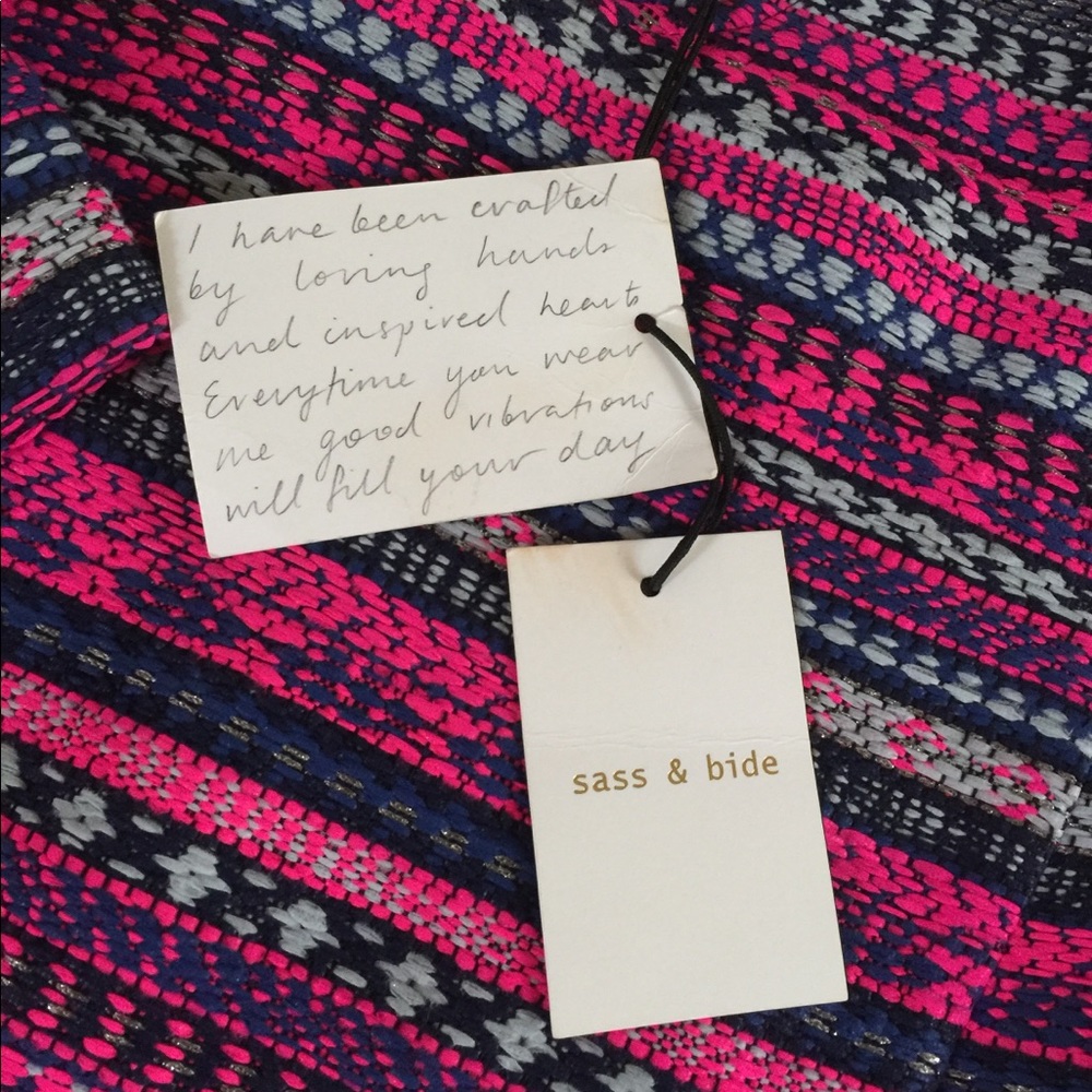 Not For Sale NWT Sass & Bide hot pink blouse, size 40. - Picture 6 of 9